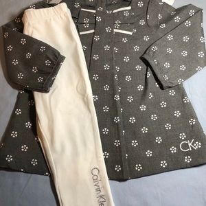 Toddler girls 18m Calvin Klein outfit NWT
